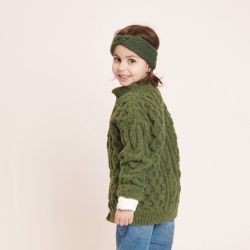 Fashion Modern Tweed aran Rico Design - 018 Olive 50G 95M