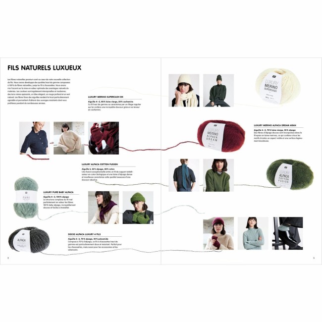 Luxury Knits Premium Natural Fibres ; 21 modèles tricotés pour femme