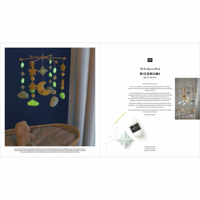 Livret Ricorumi Glow In The Dark - Crochetez des mobiles lumineux dans la nuit !