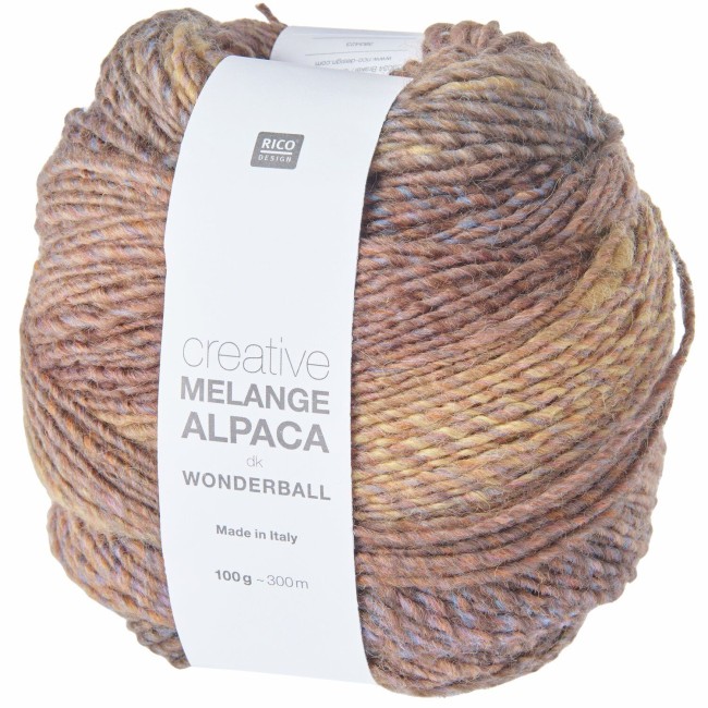 Creative Melange Alpaca Wonderball dk - 016 Terra 100 GR 300 M Rico Design
