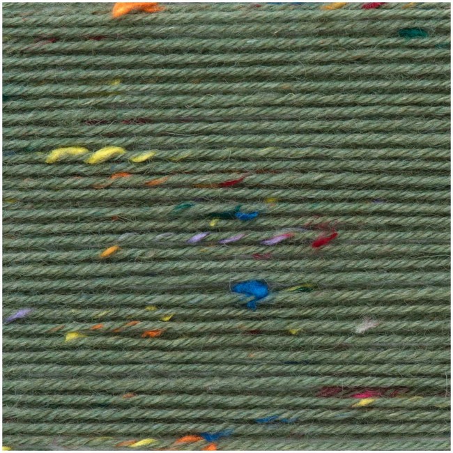 Superba Tweed 4 fils - 005 Olive 100 GR 375 M Rico Design