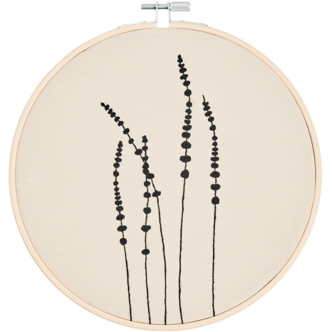 Kit de broderie avec motifs pré-déssinés - "HERBES" Ø20CM Rico Design