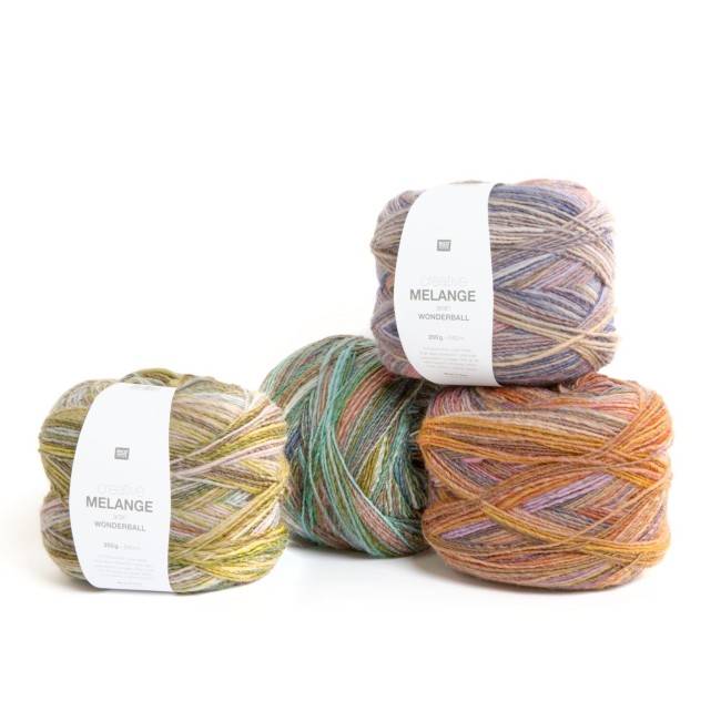 Creative Melange aran Wonderball - 032 Summer meadows 200 GR 640 M Rico Design