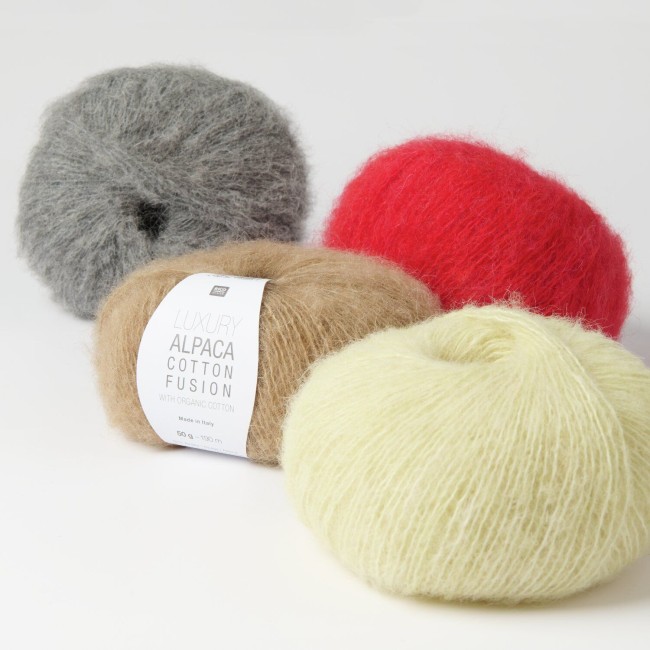 Luxury Alpaca Cotton Fusion - 001 Crème 50 GR 190 M Rico Design Luxury Alpaca Cotton Fusion - 001 Crème 50 GR 190 M Rico Design