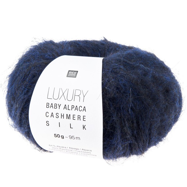 Rico Design Luxury Baby Alpaca Cashmere Silk - 004 Marine 50 GR 95 M