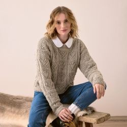 Fashion Modern Tweed aran Rico Design - 002 Ecru 50G 95M Fashion Modern Tweed aran Rico Design - 002 Ecru 50G 95M