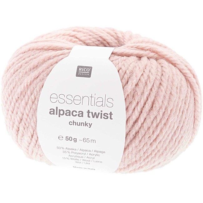 Essentials Alpaca Twist chunky - 010 Poudre 50 GR 65 M Rico Design