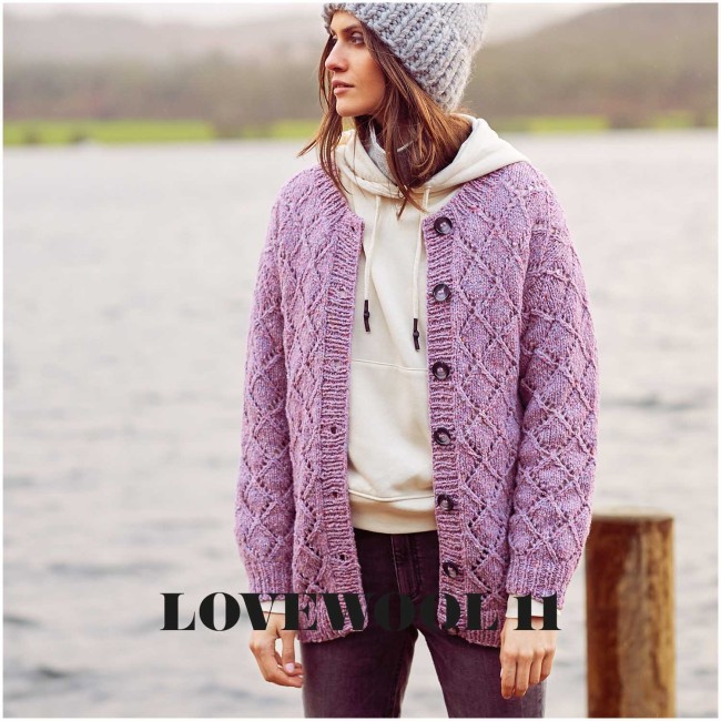 Fashion Modern Tweed aran Rico Design - 012 Lilas 50G 95M