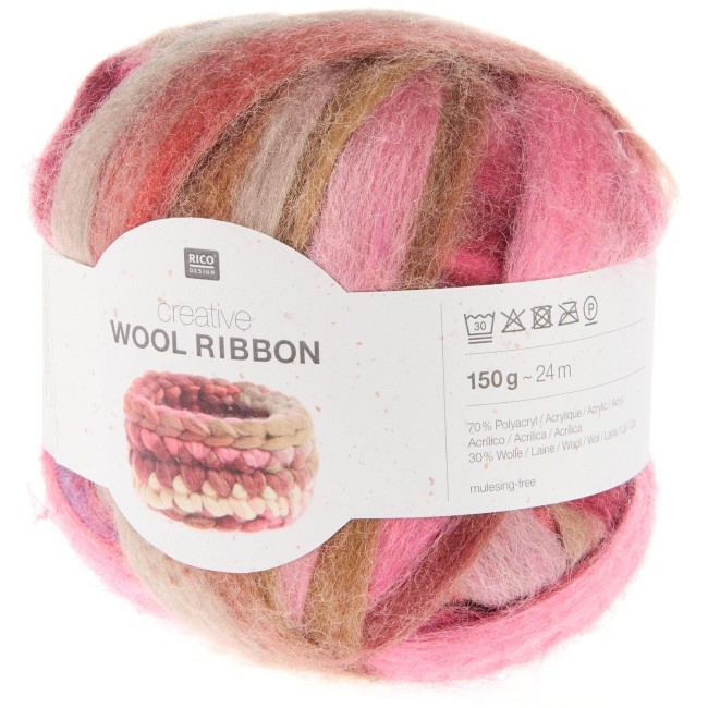 Creative Wool Ribbon - 001 Berries 150 GR 24 M Rico Design