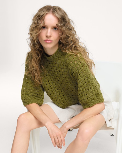 Creative Cotton Fleece dk - 016 Olive 100 GR 250 M Rico Design