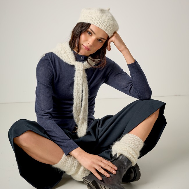 Luxury Baby Alpaca Cashmere Silk - 001 Crème 50 GR 95 M Rico Design 