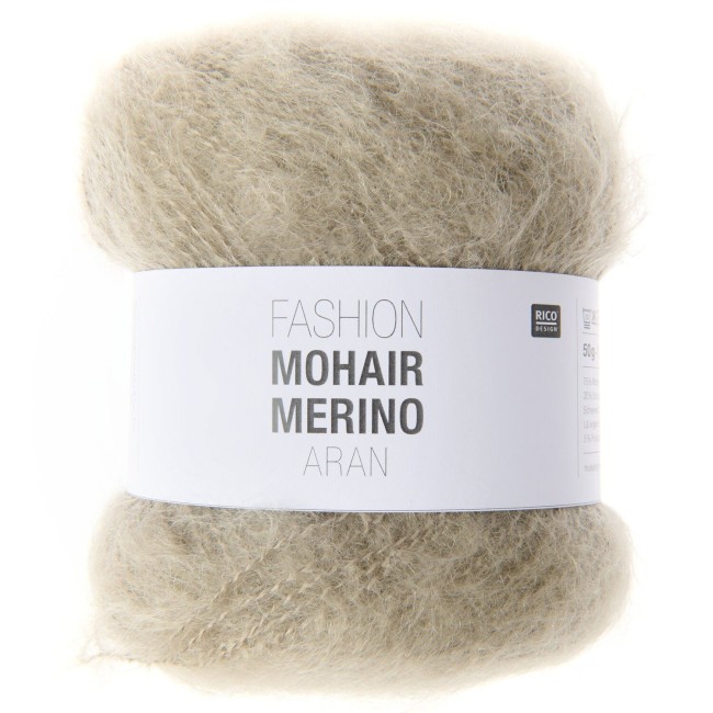 Fashion Mohair Merino aran - 007 Taupe 50 GR 150 M Rico Design
