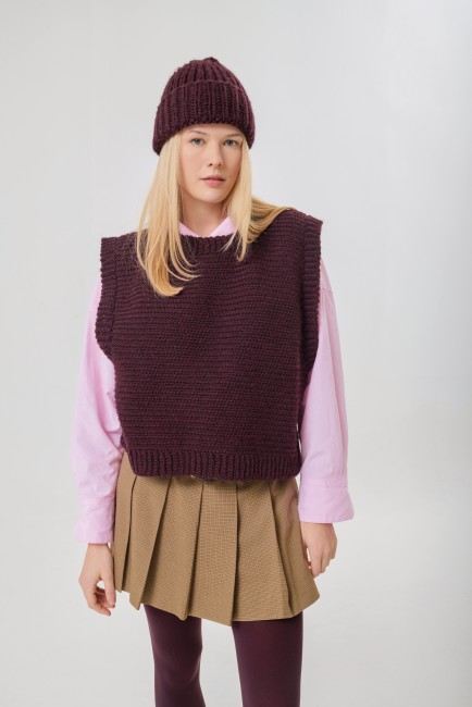 Fil Rico Soft Alpaca - 015 Bordeaux 50 GR 125 M Rico Design