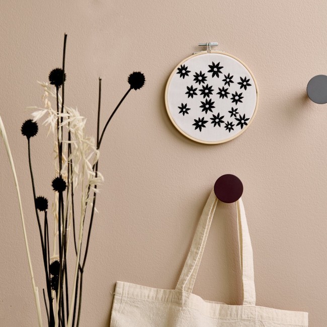 Kit de broderie avec motifs pré-déssinés - "ASTERS D'AUTOMNE" Ø15CM Rico Design