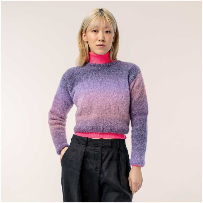 Fashion Alpaca Superfine Heavens Big Clouds 001Rose violette