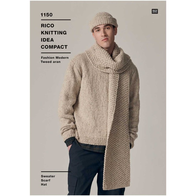 Fashion Modern Tweed aran Rico Design - 016 Sable 50G 95M