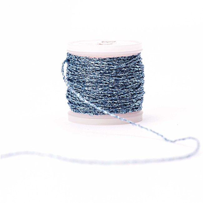 Fil à broder Metallic N° 10 - 333 Bleu 40 M | Little Tricot