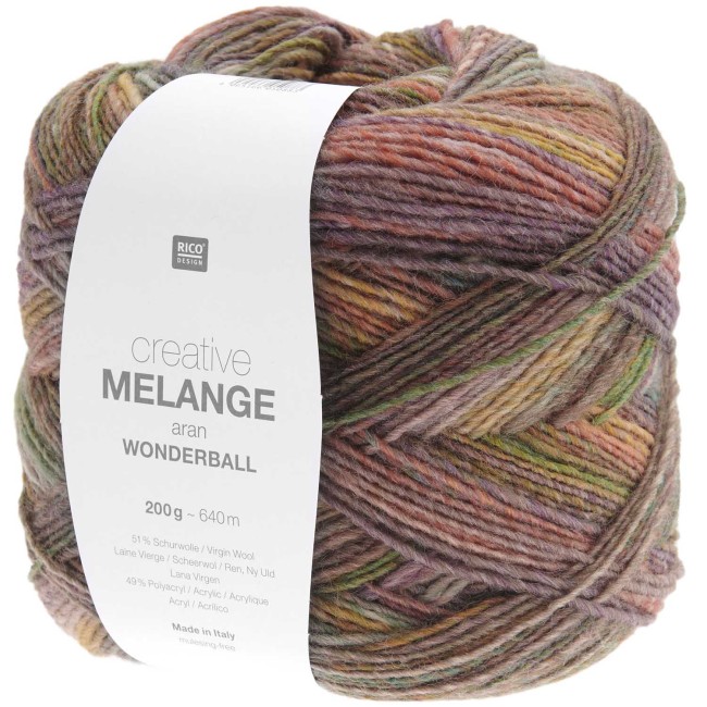 Creative Melange aran Wonderball - 026 Terra 200 GR 640 M Rico Design