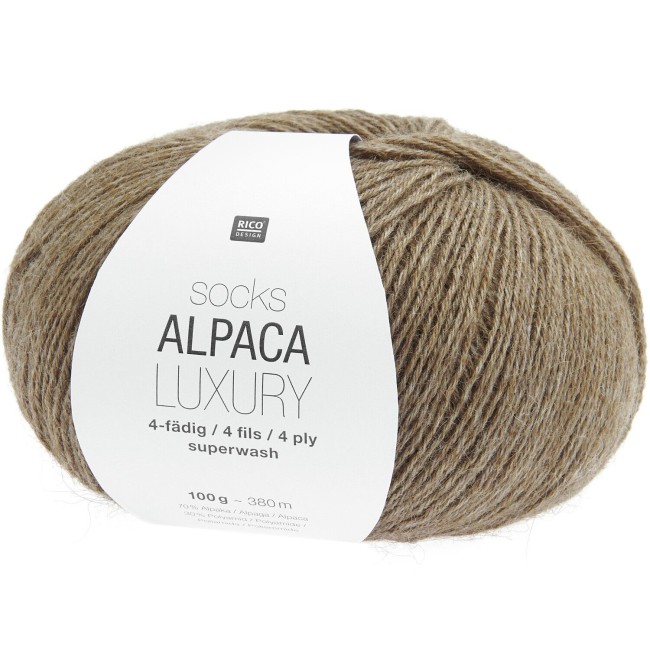 Socks Alpaca Luxury 4 fils - 002 Beige 100 GR 380 M