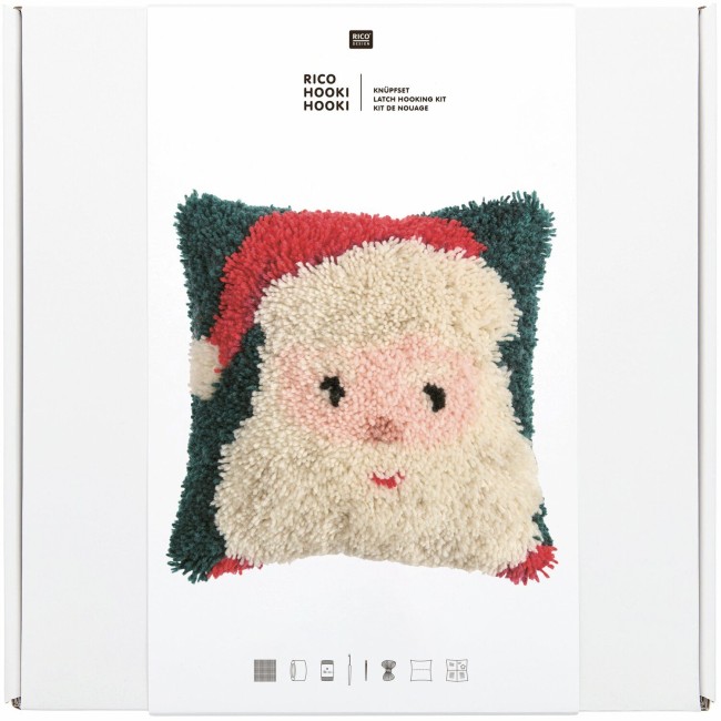 Kit de Nouage Rico Hooki Hooki - Père Noël Coussin 40 x 40 cm