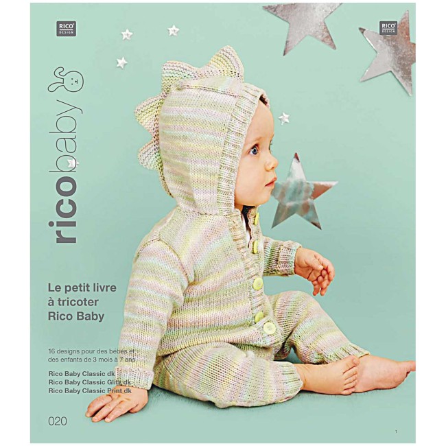 Baby Classic Print dk - 002 Pastel mix 50 GR 165 M Rico Design Baby Classic Print dk - 002 Pastel mix 50 GR 165 M Rico Design