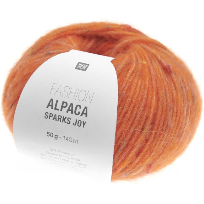Fashion Alpaca Sparks Joy - 002 Orange 50 GR 140 M Rico Design