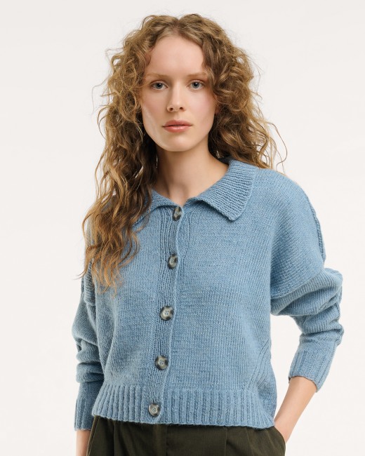 Creative Cotton Fleece dk - 018 Bleu pigeon 100 GR 250 M Rico Design | Little Tricot