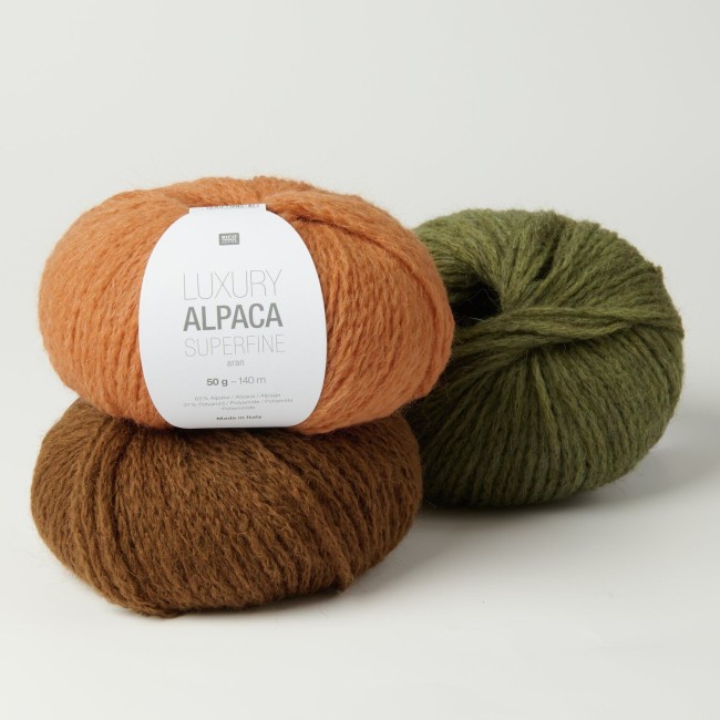 Luxury Alpaca Superfine aran - 035 Chocolat 50 GR 140 M Rico Design
