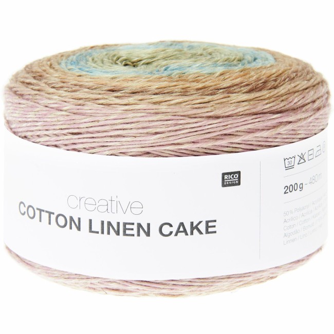 Creative Cotton Linen Cake - 003 warm Shades 200 GR 480 M | Little Tricot