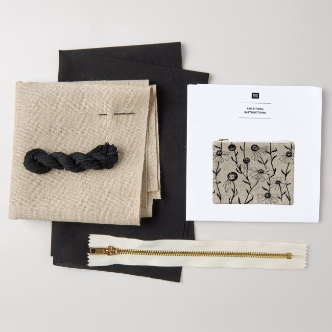 Kit de broderie au point de croix - "POCHETTE ECHINACEE" 22,5 x 17,5 cm Rico Design Kit de broderie au point de croix - "POCHETTE ECHINACEE" 22,5 x 17,5 cm Rico Design