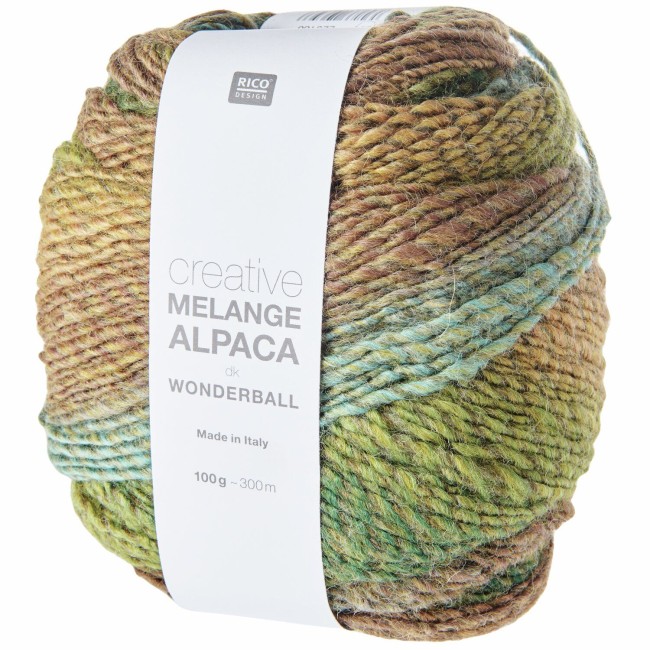 Creative Melange Alpaca Wonderball dk - 014 Mousse 100 GR 300 M Rico Design