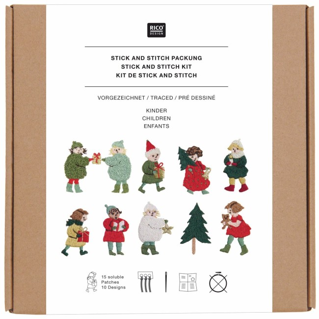 Kit de broderie Stick & Stitch Enfants Rico Design