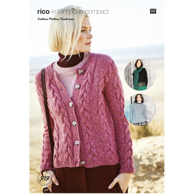Fashion Modern Tweed aran Rico Design - 006 Baie 50G 95M