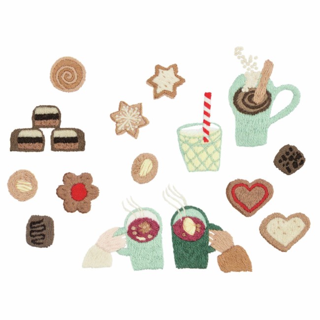 Kit de Stick & Stitch - Biscuits 19 motifs