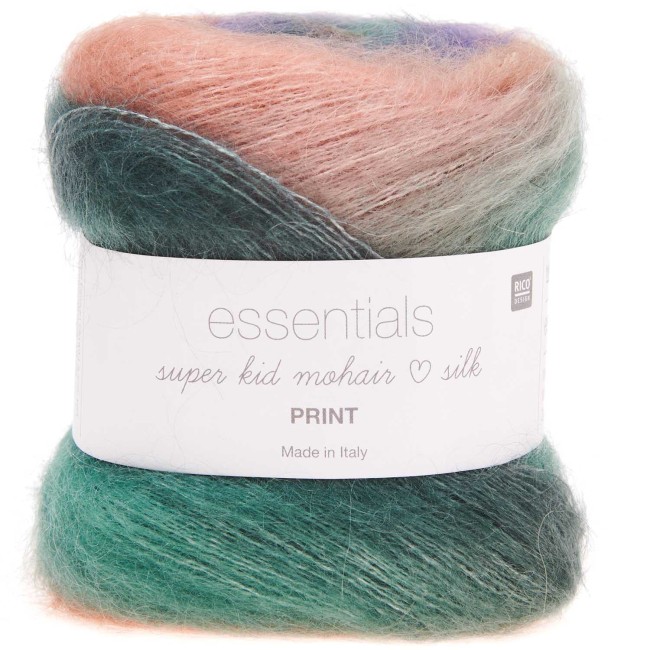 Essentials Super Kid Mohair Loves Silk Print - 012 Autumn 25 GR 200 M