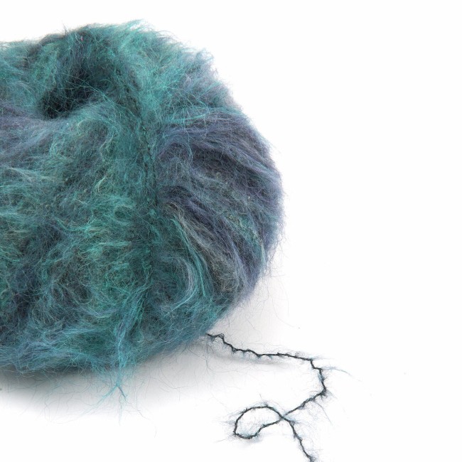 Fashion  Meri Mohair Print - 004 Deep sea 50G 275M