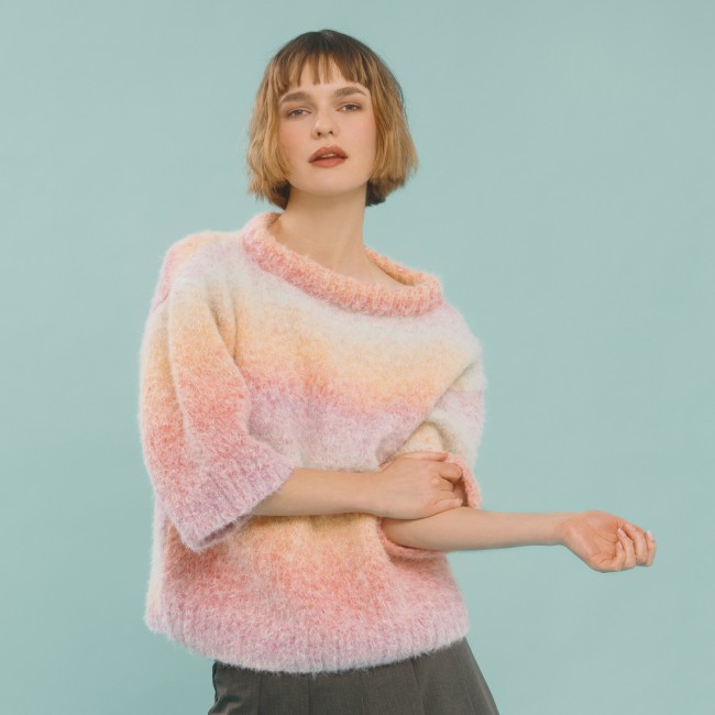 Creative Brushed Wool - 001 Rainbow 100 GR 415 M Rico Design Creative Brushed Wool - 001 Rainbow 100 GR 415 M Rico Design