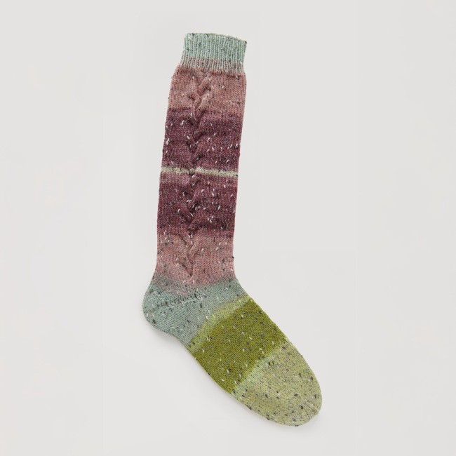 Superba Cashmeri Luxury Socks 4 fils - 037 Earthy pastels 100G 400M
