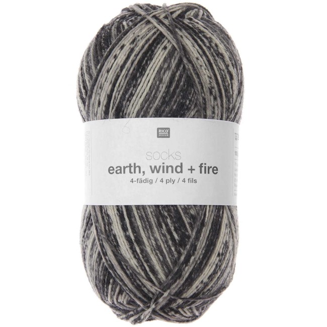 Socks Earth Wind + Fire 6 fils - 006 Stones 150 GR 400 M Rico Design