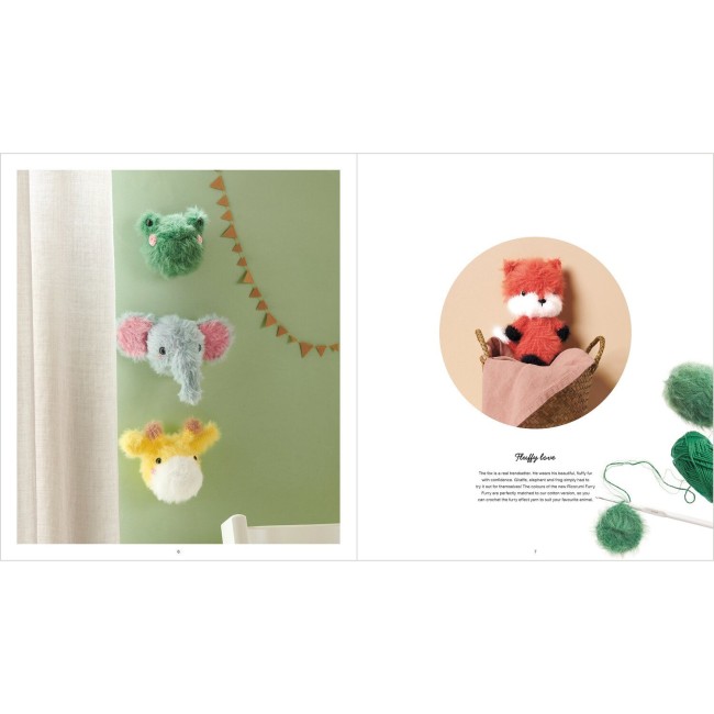 Ricorumi Furry Animals ; Crochetez de jolis animaux avec le Fil fourrure Ricorumi Furry Furry