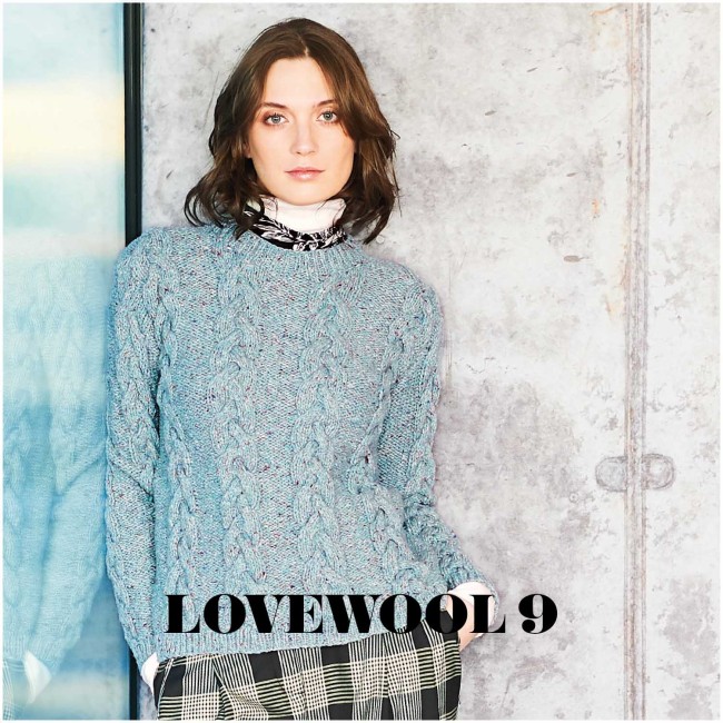 Fashion Modern Tweed aran Rico Design - 007 Bleu clair 50G 95M