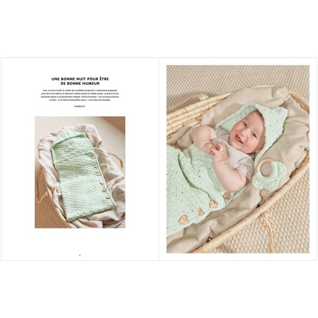 Catalogue Chenillove Baby - Couverture, nid d'ange et doudous pour bébé au tricot et crochet Rico Design