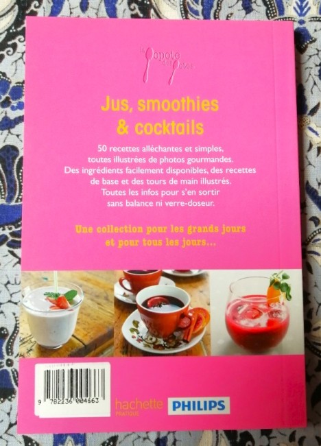 Livre Jus smooothies et cocktails collection La popote des potes