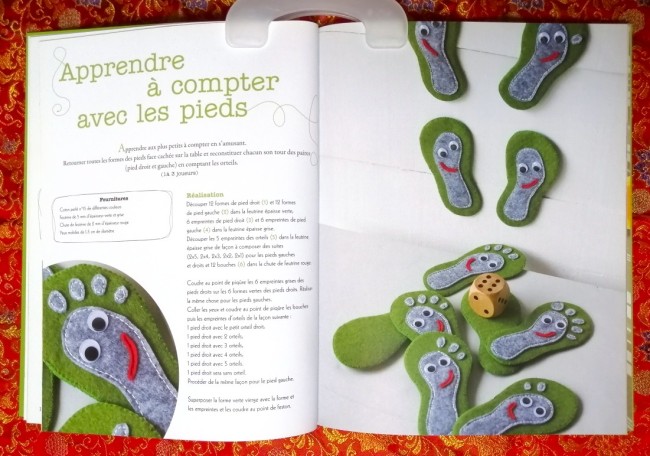 Livre Fabriquez vos jeux en feutrine de Nadia Michot