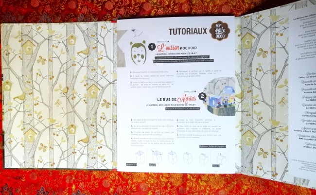 Livre My little déco Kit d'objets en papier de Le BDAG