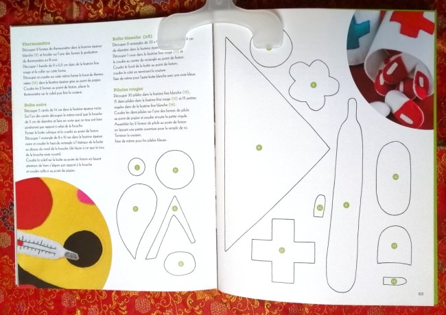 Livre Fabriquez vos jeux en feutrine de Nadia Michot