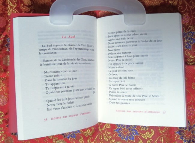 Livre Paroles indiennes - Sagesse des indiens d'Amérique