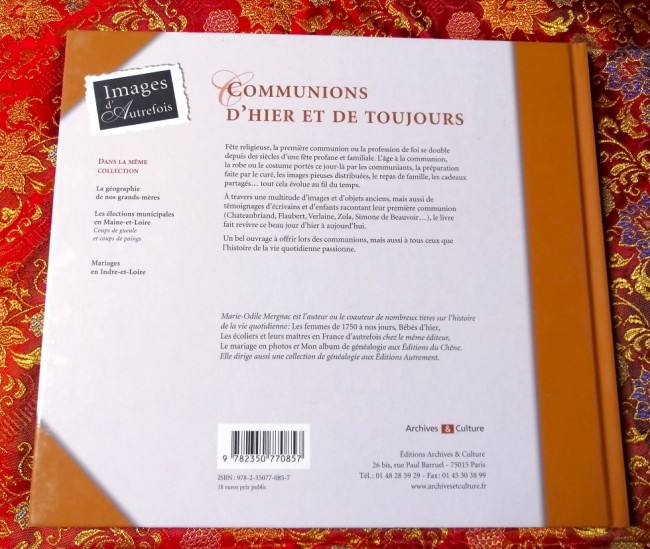 Communions+d+hier+et+de+toujours+Images+d+autrefois+9782350770857+livre_1 Livre Communions d'hier et d'aujourd'hui de Marie-Odile Mergnac
