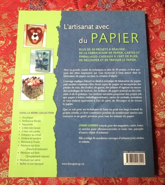 Livre L'artisanat avec du papier de Lynne Gardner