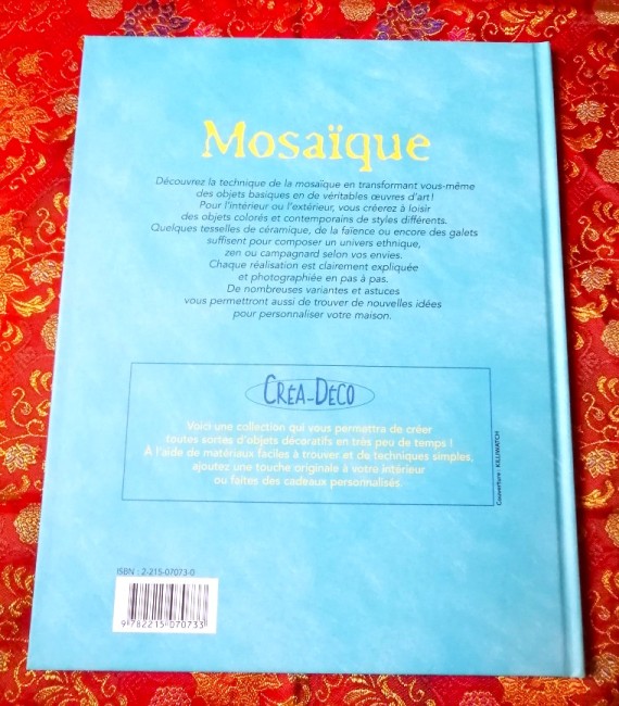 Livre Mosaïque Collection Créa déco éditions Fleurus